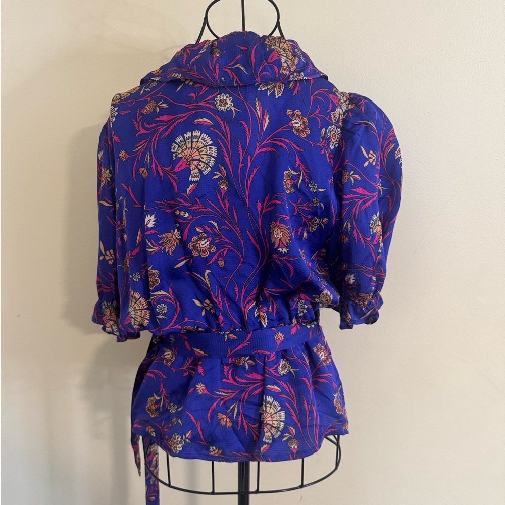 ba&sh Floral Ruffle Wrap Top Size Large - Picture 8 of 10
